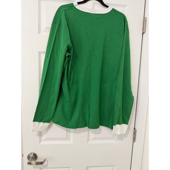 Hanna Andersson Womens Green 100% Organic Cotton Elf Pajama Set - Size XXL - Picture 4 of 6